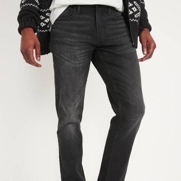 Nwt Old Navy Charcoal Black Denim Loose 
